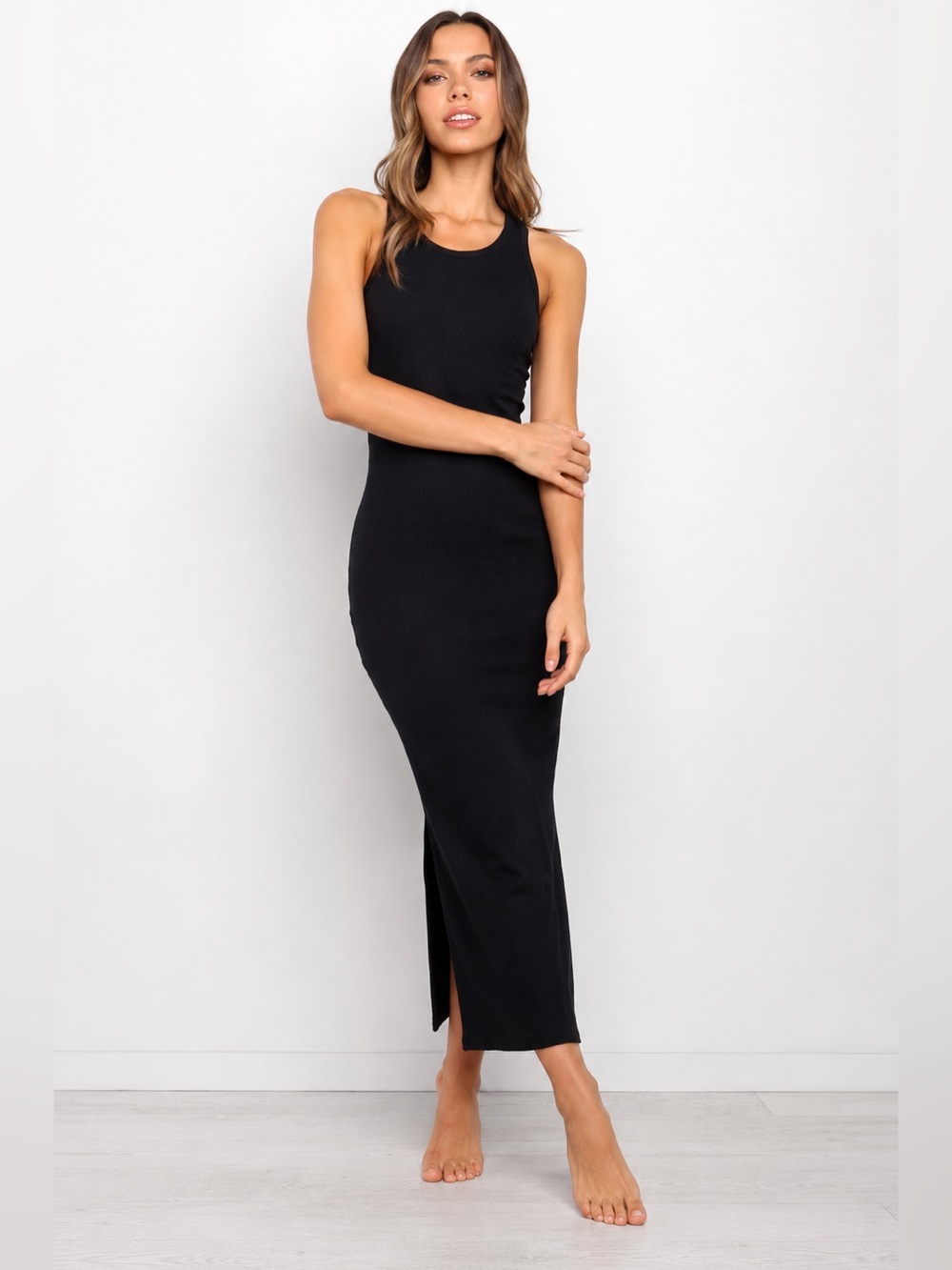3/4 fitted cinched dress size small